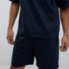 Navy Boxy Fit T-Shirt And Shorts Set Navy Boxy Fit T-Shirt And Shorts Set