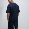 Navy Boxy Fit T-Shirt And Shorts Set Navy Boxy Fit T-Shirt And Shorts Set