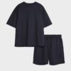 Navy Boxy Fit T-Shirt And Shorts Set Navy Boxy Fit T-Shirt And Shorts Set