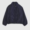 Navy Bubble Hem Jacket