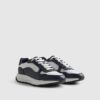 Navy Colour Block Trainers