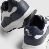 Navy Colour Block Trainers