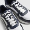 Navy Colour Block Trainers