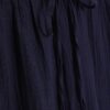 Navy Crinkle Wide Leg Trousers