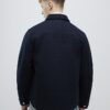 Navy Curved Hem Overshirt