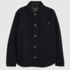 Navy Curved Hem Overshirt