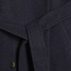 Navy Double Breasted Belted Trench Coat