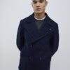 Navy Double Breasted Peacoat