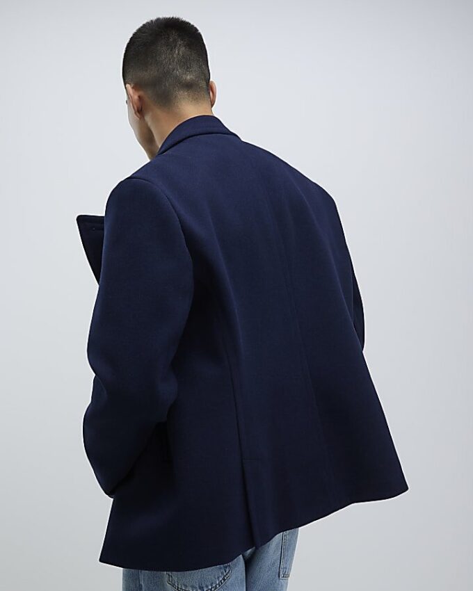 Navy Double Breasted Peacoat
