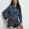 Navy Faux Leather Tailored Shorts