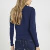 Navy Fitted Pocket Detail Cardigan