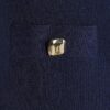 Navy Fitted Pocket Detail Cardigan