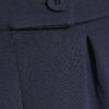 Navy Jersey Tailored Wide Leg Trousers