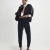 Navy Knitted Joggers