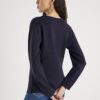 Navy Knitted Long Sleeve Structured Cardigan Navy Knitted Long Sleeve Structured Cardigan