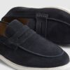 Navy Loafers