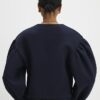 Navy Long Sleeve Button Detail Cardigan