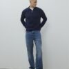 Navy Long Sleeve Half Zip Jumper