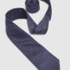 Navy Micro Dot Tie