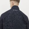 Navy Microcheck Penrose Tracksuit Jacket