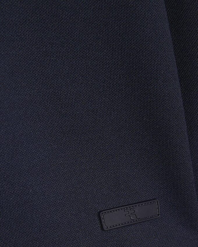 Navy Muscle Fit Pique Shirt