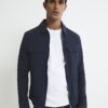 Navy Muscle Fit Shacket