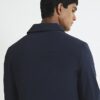 Navy Muscle Fit Shacket