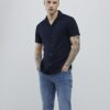 Navy Muscle Fit Shirt