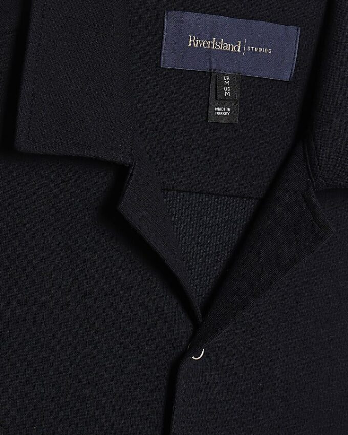 Navy Muscle Fit Shirt