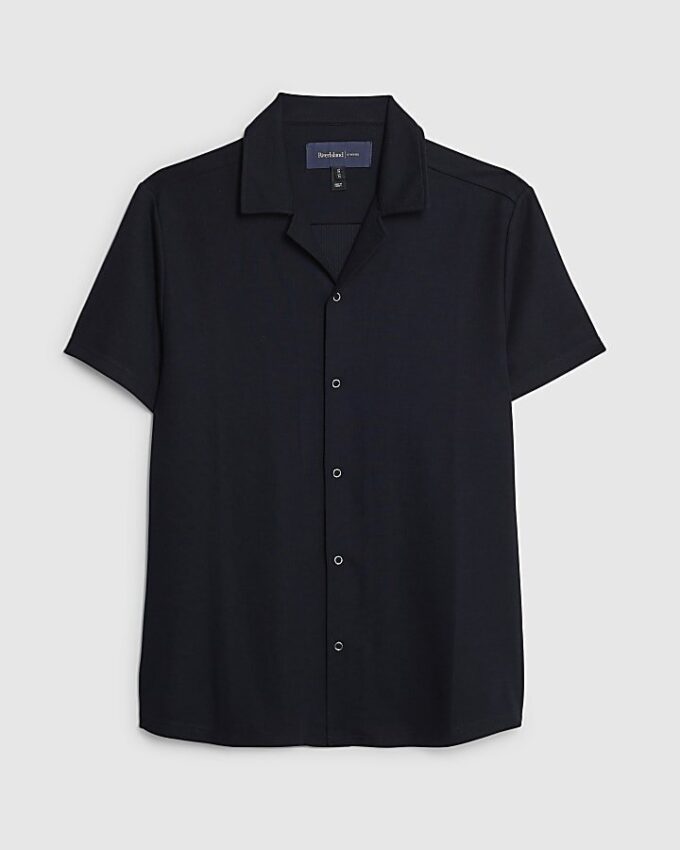 Navy Muscle Fit Shirt