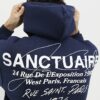 Navy Oversized Fit Sanctuaire Hoodie