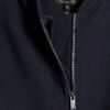Navy Oversized Hybrid Bomber Jacket