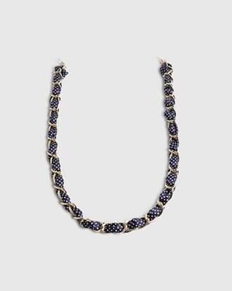 Navy Polka Dot Sunglasses Chain