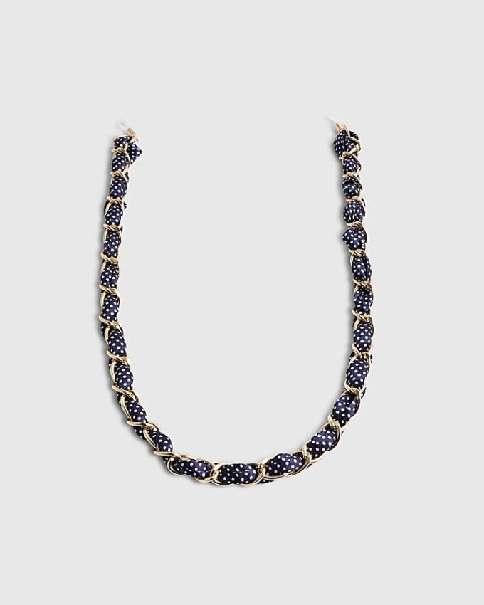 Navy Polka Dot Sunglasses Chain
