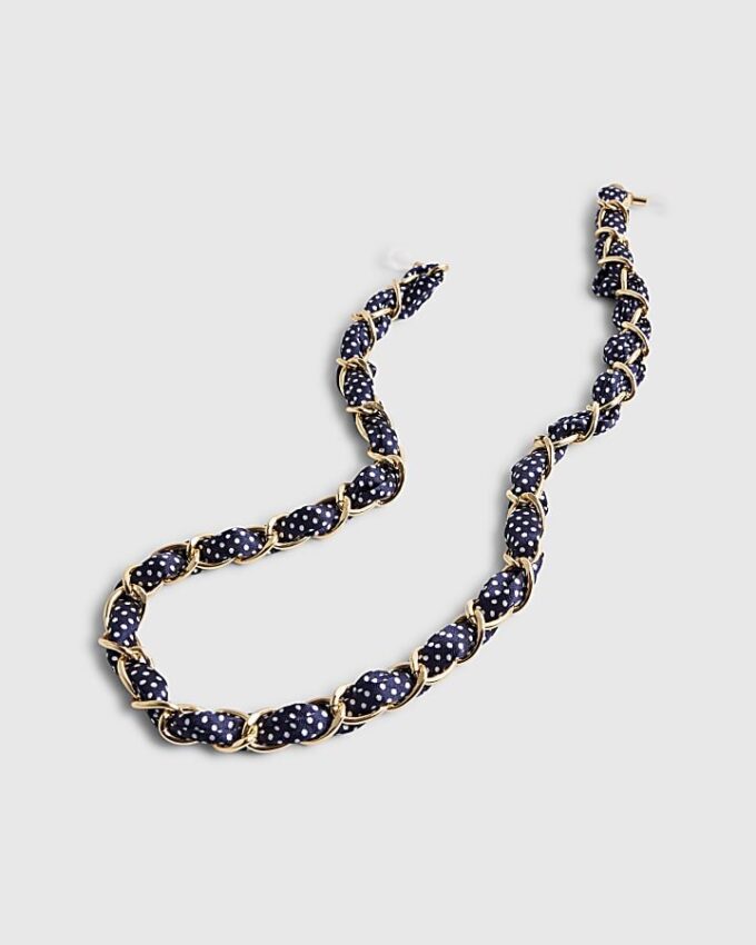 Navy Polka Dot Sunglasses Chain