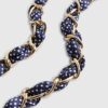 Navy Polka Dot Sunglasses Chain