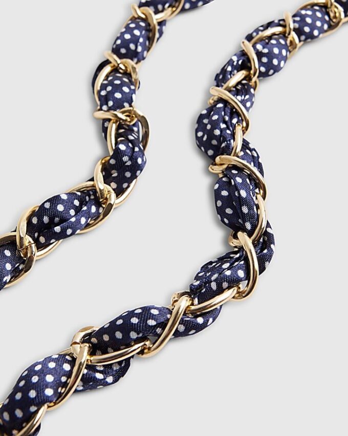 Navy Polka Dot Sunglasses Chain