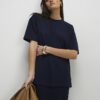 Navy Premium Oversized T-Shirt