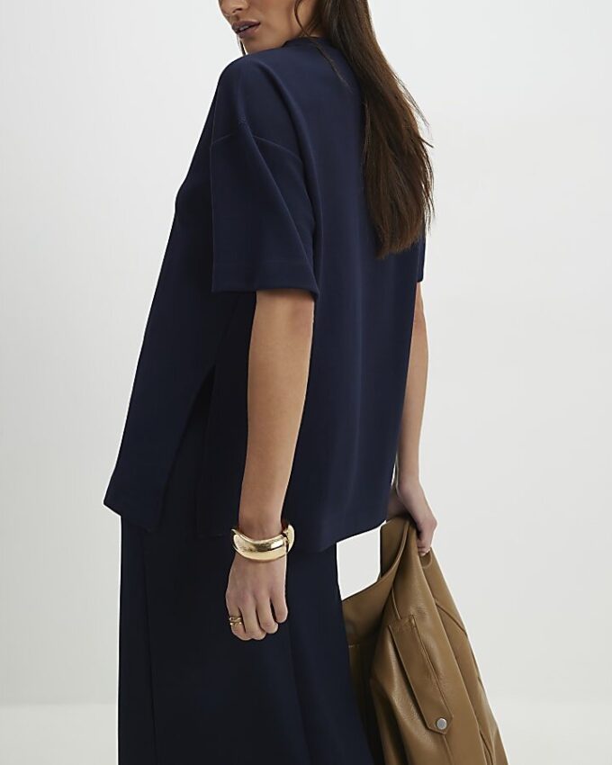 Navy Premium Oversized T-Shirt