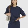 Navy Premium Short Sleeve Boxy T-shirt