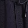 Navy Premium Wide Leg Pintuck Joggers