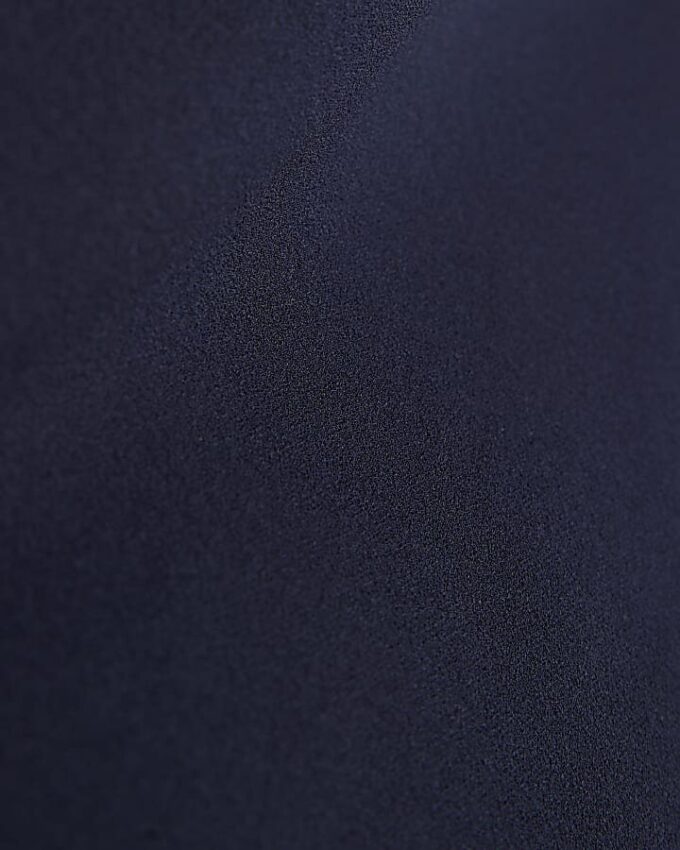 Navy Pull On Flared Trousers