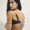 Navy Rope Trim Bikini Top