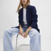 Navy Single Breasted Blazer