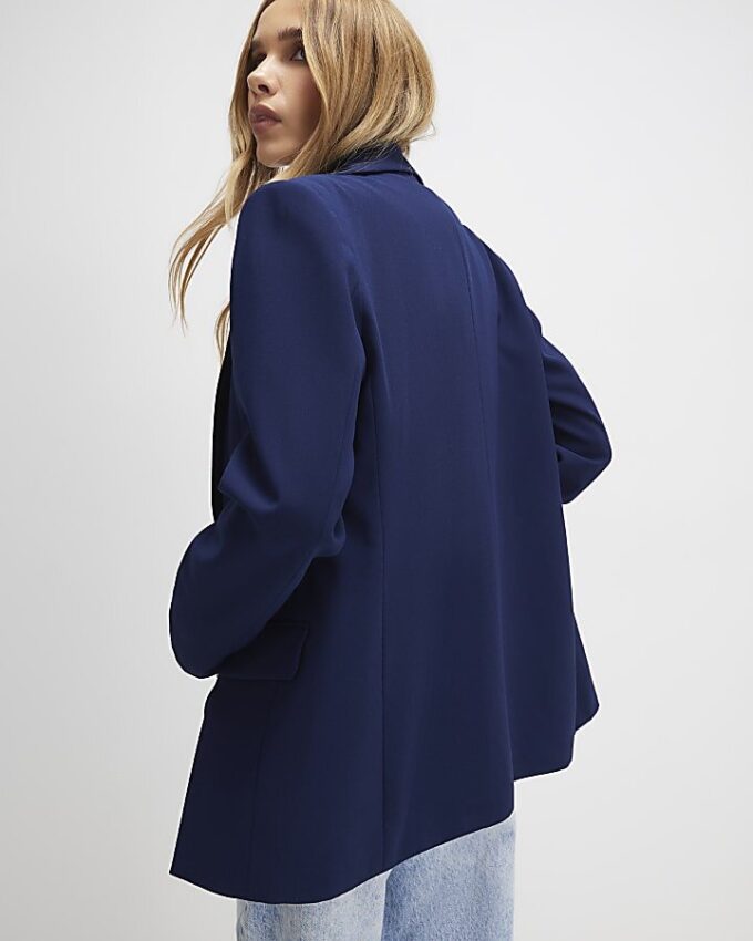 Navy Single Breasted Blazer