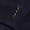 Navy Slim Fit Check Suit Jacket