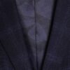 Navy Slim Fit Check Suit Jacket