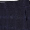 Navy Slim Fit Check Suit Trousers