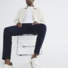 Navy Slim Fit Chino Trousers