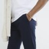 Navy Slim Fit Chino Trousers